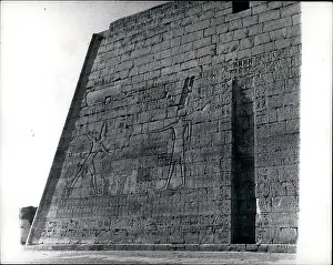 Adorn: Hieroglyphs on Temple of King Rhamses, Egypt