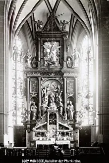 Abbeys: High altar of church Mondsee