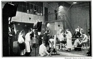 Broadcasting: High definition television, preparing for a boxing match