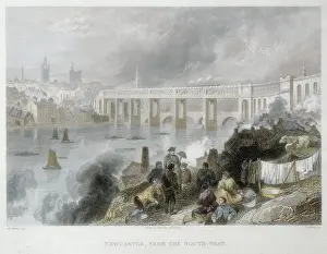 Tyne: High level bridge over Tyne at Newcastle. Builder: