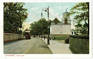 Lowestoft: High Light and tram, Lowestoft, Suffolk