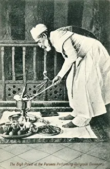 Zoroastrianism: High Parsi Priest - India