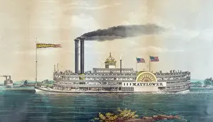 C1855: High pressure steamboat Mayflower first class packet between