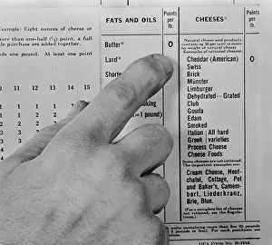 Lard: High ration point values on butter, lard, margarine