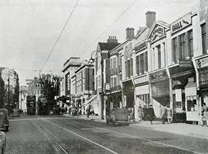 High Street, Croydon, with Trams
