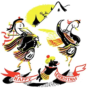 Forman: The Highland Fling -- Scottish ducks dancing