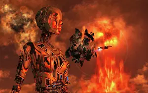 Anthropomorphic: An highly advanced civilization escaping from