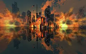 Colonization: A highly advanced futuristic city run by artificial