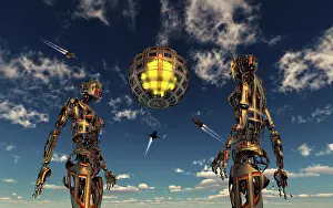 Anthropomorphic: A highly advanced type 2 or 3 civilization, builders