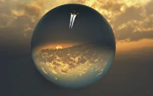 Spaceflight: Highly advanced vehicles using portals to travel