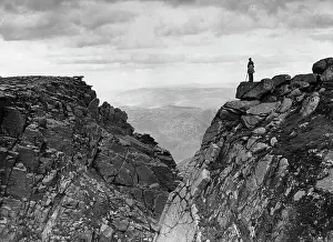 Deeside: Hiker on Lochnagar