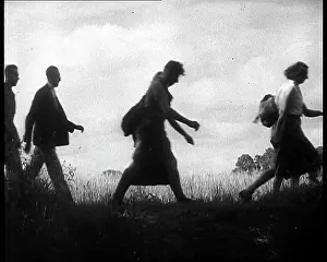 Hikers: Hikers Walking Past the Camera