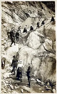 A hiking party in Switzerland