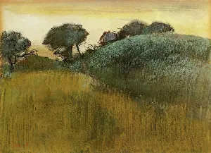 Degas: Hill and Wheatfield, by Degas