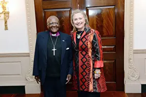 Lcgr1506: Hillary Clinton and Archbishop Desmond Tutu