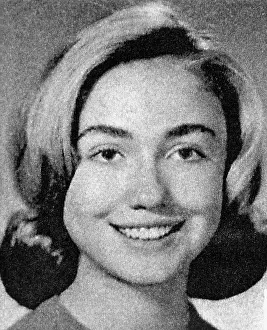 The Everett Collection: Hillary Clinton's senior portrait from the 1965