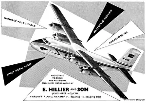 Hillier: Hillier & Son Reading. Aircraft Engineers. Sheet Metal Work