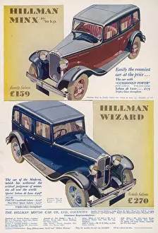 Minx: Hillman car advertisement