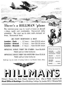 Hillmans: Hillmans Airways - 1935 Continental Services