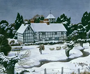 Himbleton, Worcestershire in the Snow