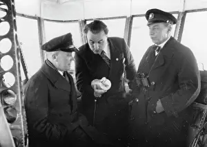 Pruss: The Hindenburg captains Max Pruss (left)