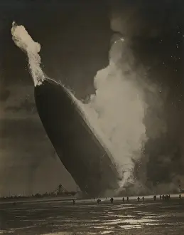 Dirigibles: The Hindenburg hits the ground in flames ?