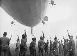 Friedrichshafen: Hindenburg makes its first test flight, 1936