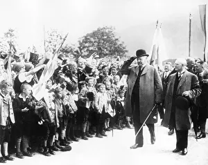 Kochel: Hindenburg on a visit to Bavaria