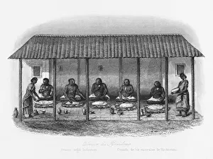 Permitted: Hindu men at mealtime, India