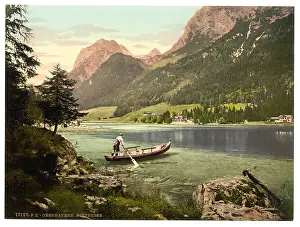 Hintersee: Hintersee, general view, Upper Bavaria, Germany