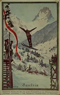 Sprung: Hinterstoder. Baustein. Funftausend Kronen