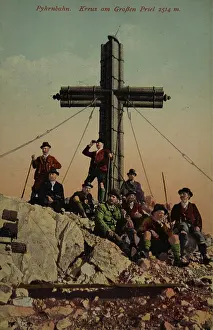 Hinterstoder: Hinterstoder. Cross at the Great Priel (2514