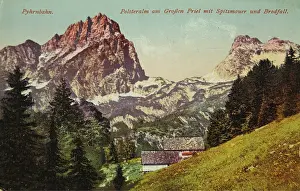 Hinterstoder: Hinterstoder. Postalm at Great Priel with Spitzmauer