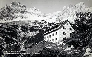 1420: Hinterstoder. Prielschutzhaus (1420 m) with