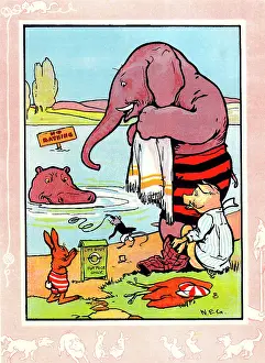 Lifebelt: Hippo, elephant, mouse, pig and rabbit
