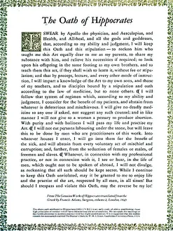 Pledge: Hippocratic Oath, 1938