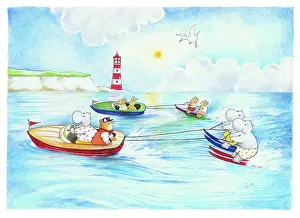 Endersby: Hippos and teddies water-skiing