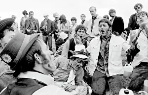 Sticker: Hippy men having fun at Woburn Park