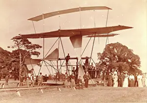 Hiram: Hiram Maxim's flying machine at Baldwyns Park Kent
