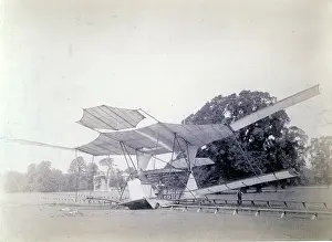 Hiram: Hiram Maxim's flying machine at Baldwyns Park Kent