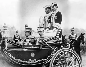 Hirohito: Hirohito with Emperor Puyi in Tokyo, 1935