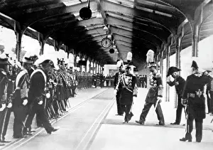 Hirohito: Hirohito with Puyi in Tokyo, 1935