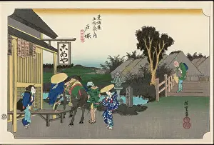 Waitress: Hiroshige - 53 Stations of the Tokaido - Print 6