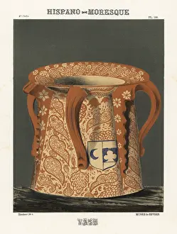 Delftware: Hispano-Moresque vase from Muslim Spain, with