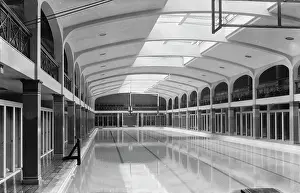Spacious: Historic Indoor Swimming Pool