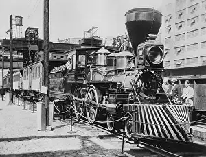 Minnesota: Historic steam engine in Baltimore, 1927