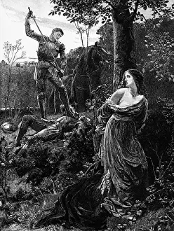 Historical Illustration Of Medieval