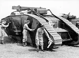 Soltau: Historical tank of British army in Germany