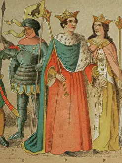 Vestments: History of England. 1400-1450. From left to right