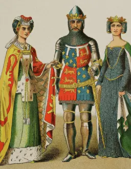 1300s: History of England. 14th century. From left to